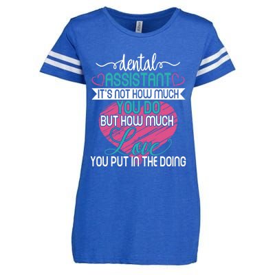 Dental Assistant Love And Inspirational Autism Aware Month Cute Gift Enza Ladies Jersey Football T-Shirt