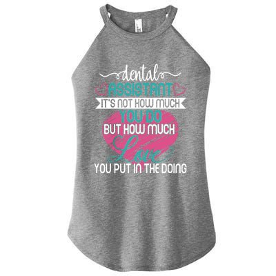 Dental Assistant Love And Inspirational Autism Aware Month Cute Gift Women’s Perfect Tri Rocker Tank