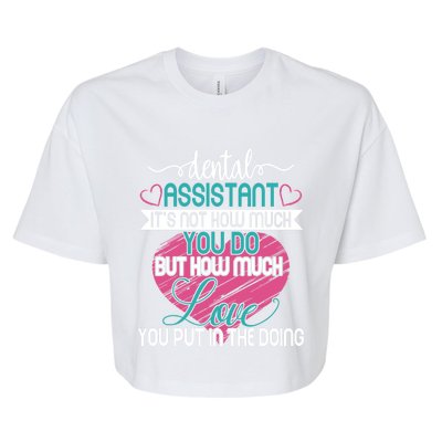 Dental Assistant Love And Inspirational Autism Aware Month Cute Gift Bella+Canvas Jersey Crop Tee