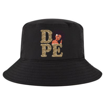 Dope Afro Lady Cute Leopard Cool Comfort Performance Bucket Hat