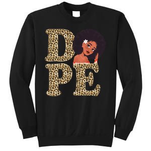 Dope Afro Lady Cute Leopard Sweatshirt