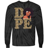 Dope Afro Lady Cute Leopard Tie-Dye Long Sleeve Shirt