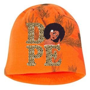 Dope Afro Lady Cute Leopard Kati - Camo Knit Beanie