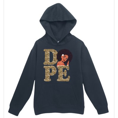 Dope Afro Lady Cute Leopard Urban Pullover Hoodie