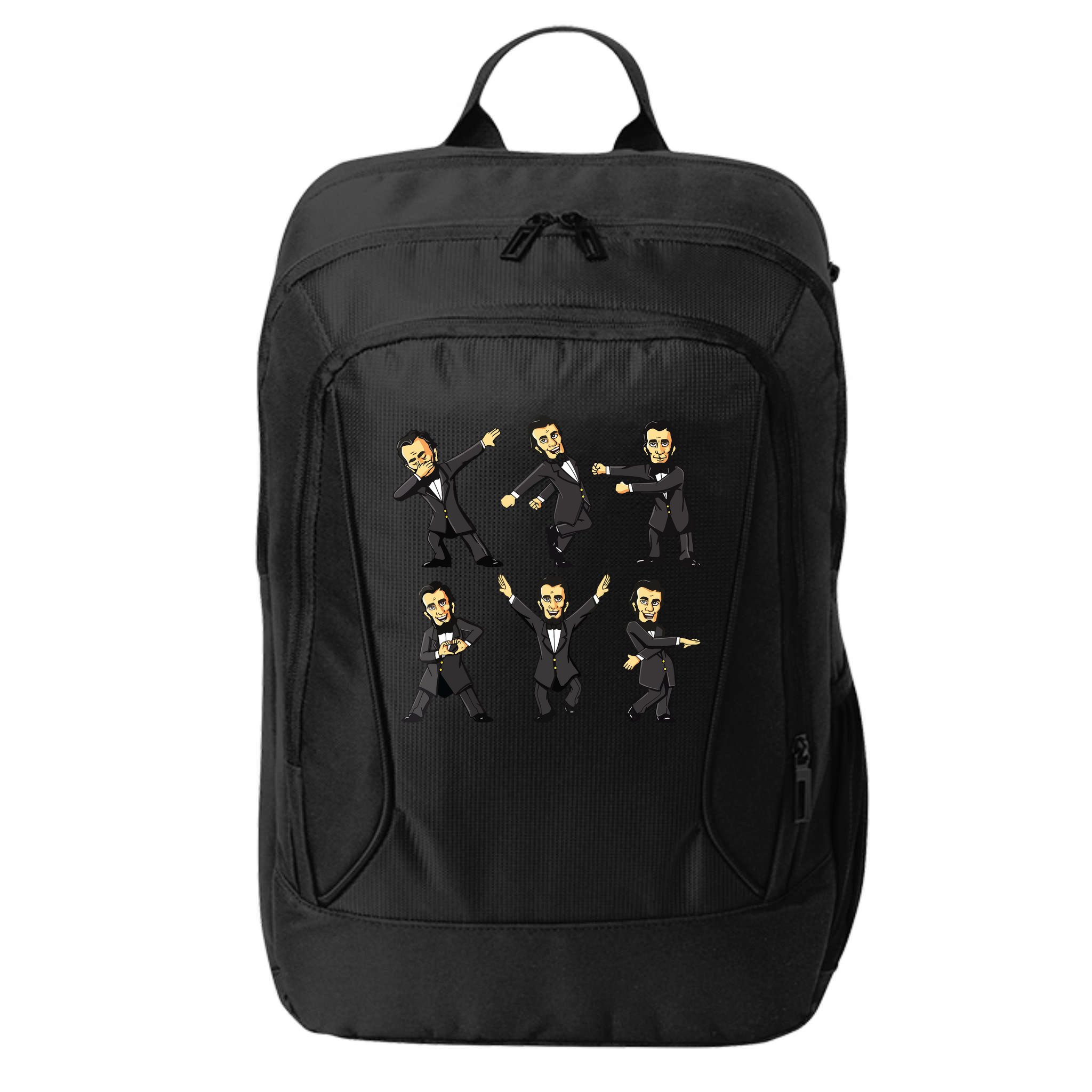 Dancing Abraham Lincoln 4th Of July City Backpack