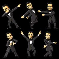 Dancing Abraham Lincoln 4th Of July City Backpack