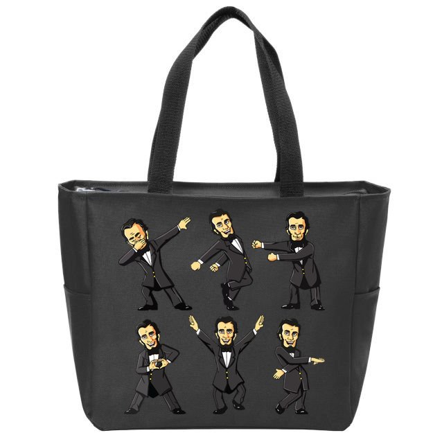 Dancing Abraham Lincoln 4th Of July Zip Tote Bag