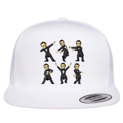 Dancing Abraham Lincoln 4th Of July Flatbill Hat