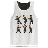 Dancing Abraham Lincoln 4th Of July Mesh Reversible Basketball Jersey Tank