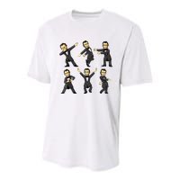 Dancing Abraham Lincoln 4th Of July Youth Performance Sprint T-Shirt