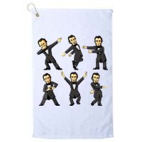 Dancing Abraham Lincoln 4th Of July Golf Towel