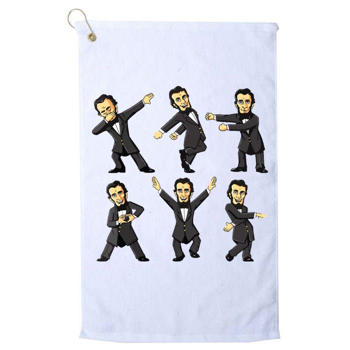 Dancing Abraham Lincoln 4th Of July Golf Towel