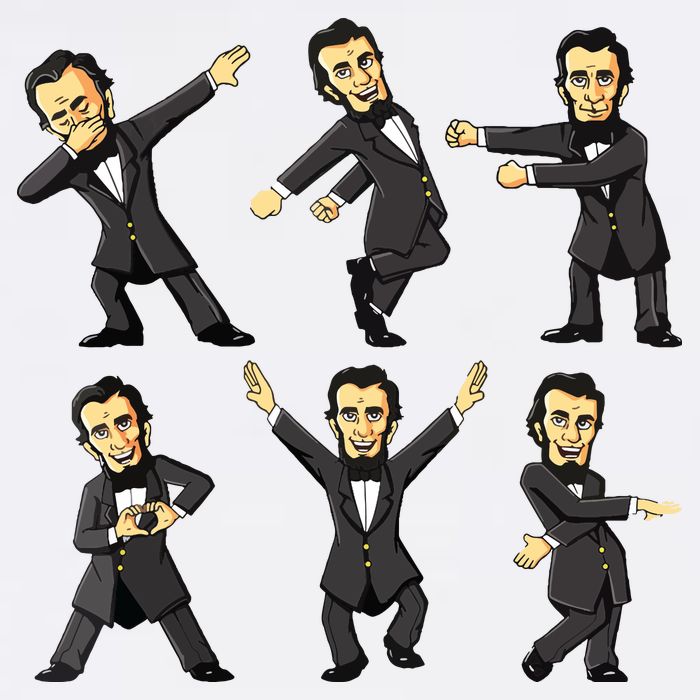 Dancing Abraham Lincoln 4th Of July Golf Towel