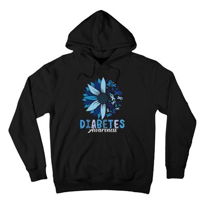 Diabetes Awareness Leopard Sunflower Diabetes Awareness Hoodie