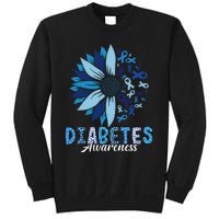 Diabetes Awareness Leopard Sunflower Diabetes Awareness Sweatshirt