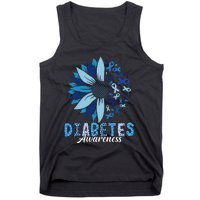 Diabetes Awareness Leopard Sunflower Diabetes Awareness Tank Top