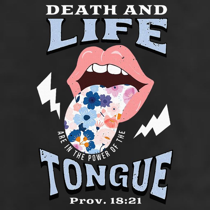 Death And Life Tongue Christian Cool Comfort Performance Bucket Hat