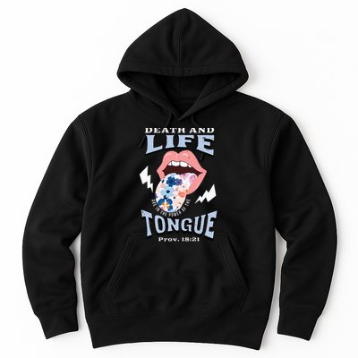 Death And Life Tongue Christian Hoodie