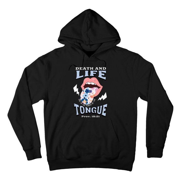 Death And Life Tongue Christian Hoodie