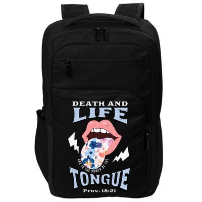 Death And Life Tongue Christian Impact Tech Backpack