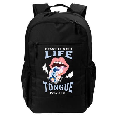 Death And Life Tongue Christian Backpack