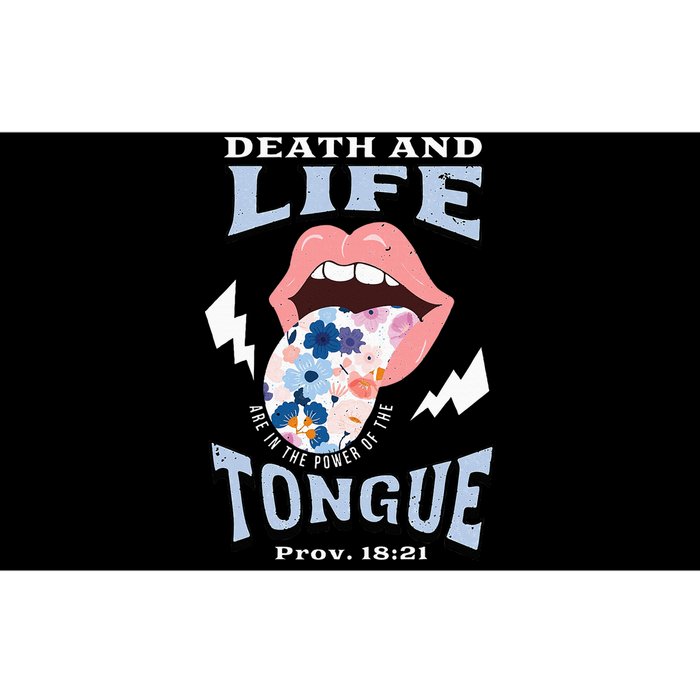 Death And Life Tongue Christian Bumper Sticker