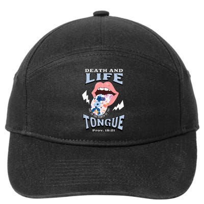 Death And Life Tongue Christian 7-Panel Snapback Hat