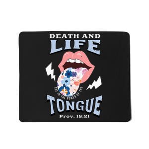 Death And Life Tongue Christian Mousepad