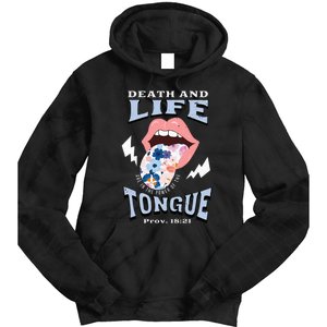 Death And Life Tongue Christian Tie Dye Hoodie