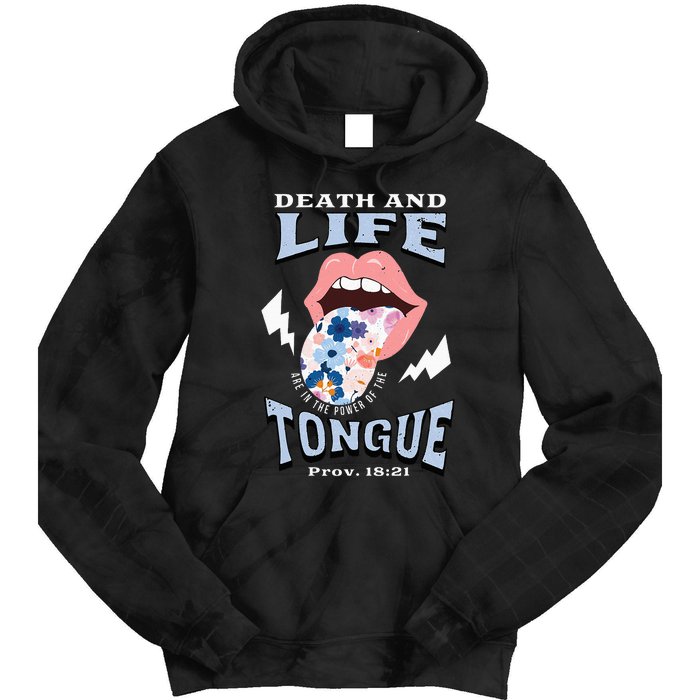 Death And Life Tongue Christian Tie Dye Hoodie