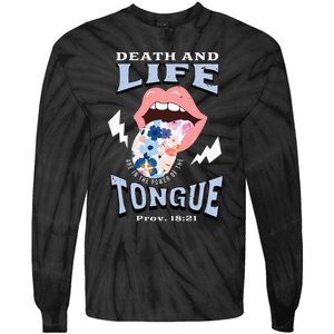 Death And Life Tongue Christian Tie-Dye Long Sleeve Shirt