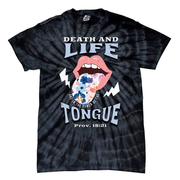 Death And Life Tongue Christian Tie-Dye T-Shirt