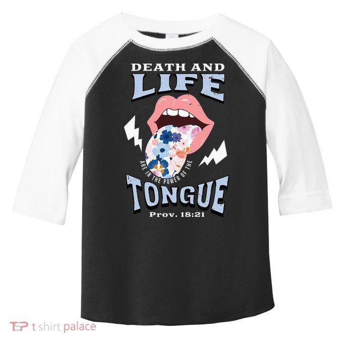 Death And Life Tongue Christian Toddler Fine Jersey T-Shirt