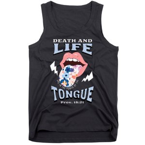 Death And Life Tongue Christian Tank Top