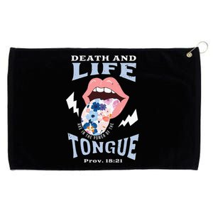 Death And Life Tongue Christian Grommeted Golf Towel