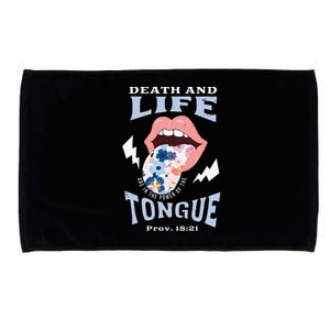 Death And Life Tongue Christian Microfiber Hand Towel