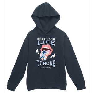 Death And Life Tongue Christian Urban Pullover Hoodie