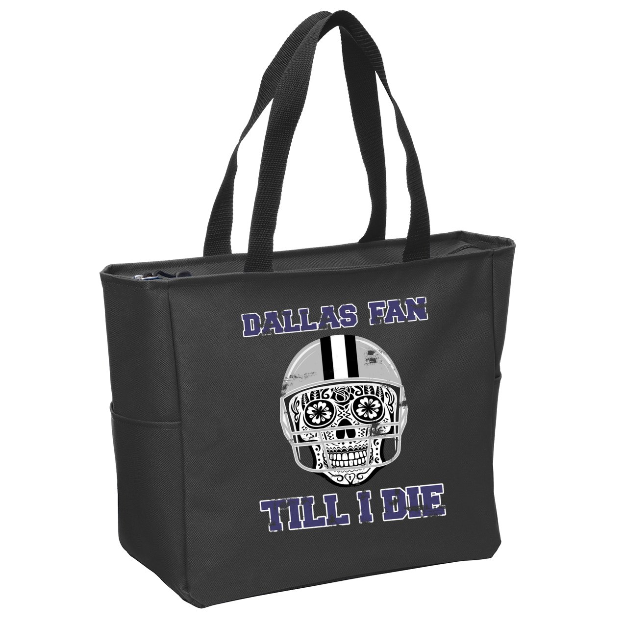 Dallas Fan Till I Die Zip Tote Bag
