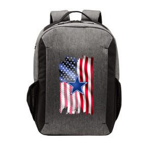 Dallas Football Fan USA American Flag Vector Backpack