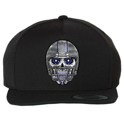 Dallas Football Halloween Skull Wool Snapback Cap
