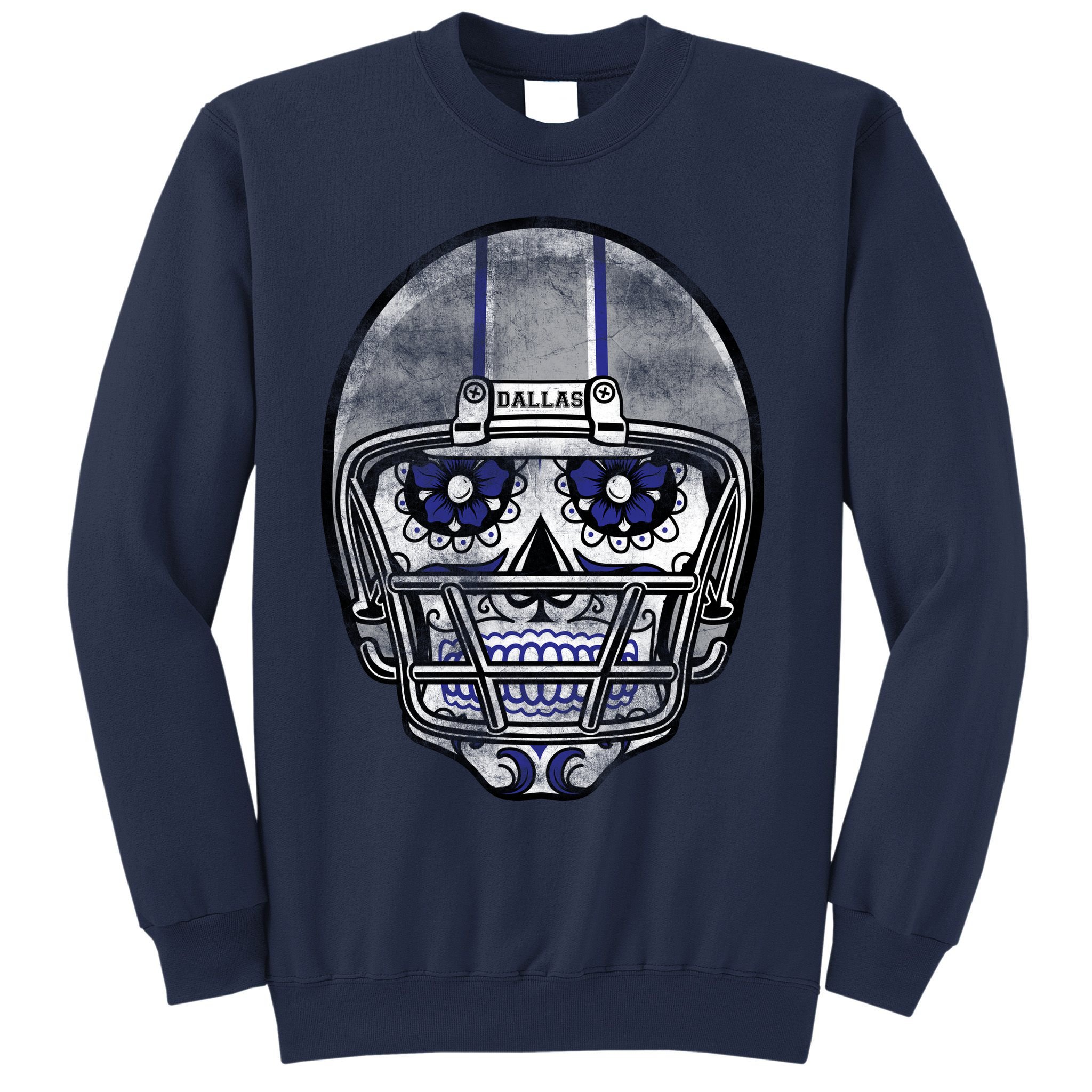 Dallas Football Halloween Skull Sweatshirt