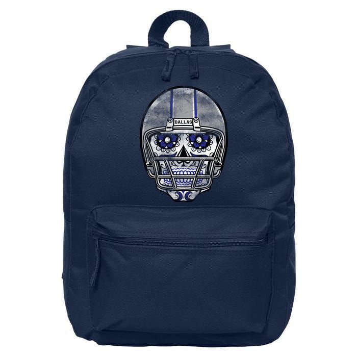 Dallas Football Halloween Skull 16 in Basic Backpack