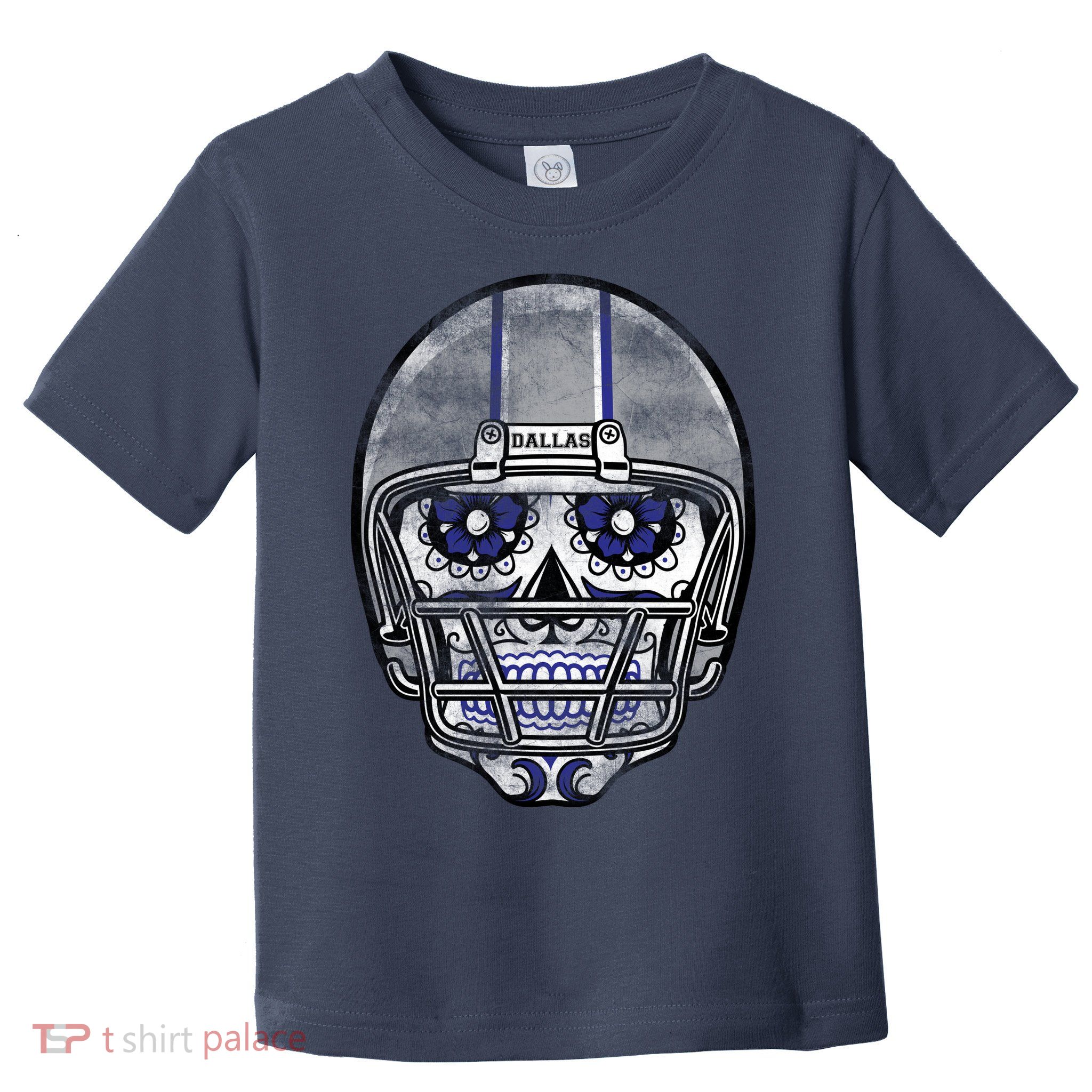 Dallas Football Halloween Skull Toddler T-Shirt