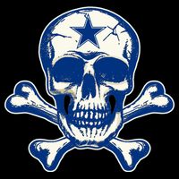 Dallas Skull Crossbones Star Fan Pride Impact Tech Backpack