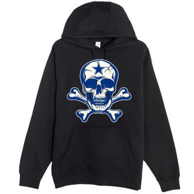 Dallas Skull Crossbones Star Fan Pride Premium Pullover Hoodie