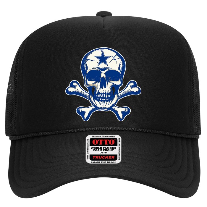 Dallas Skull Crossbones Star Fan Pride Trucker Hat