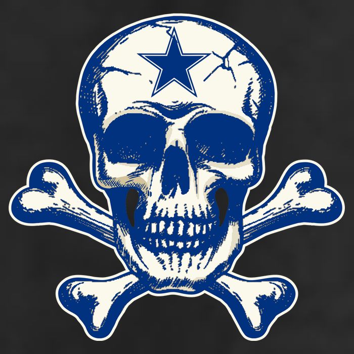 Dallas Skull Crossbones Star Fan Pride Trucker Hat