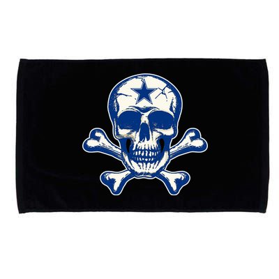 Dallas Skull Crossbones Star Fan Pride Microfiber Hand Towel