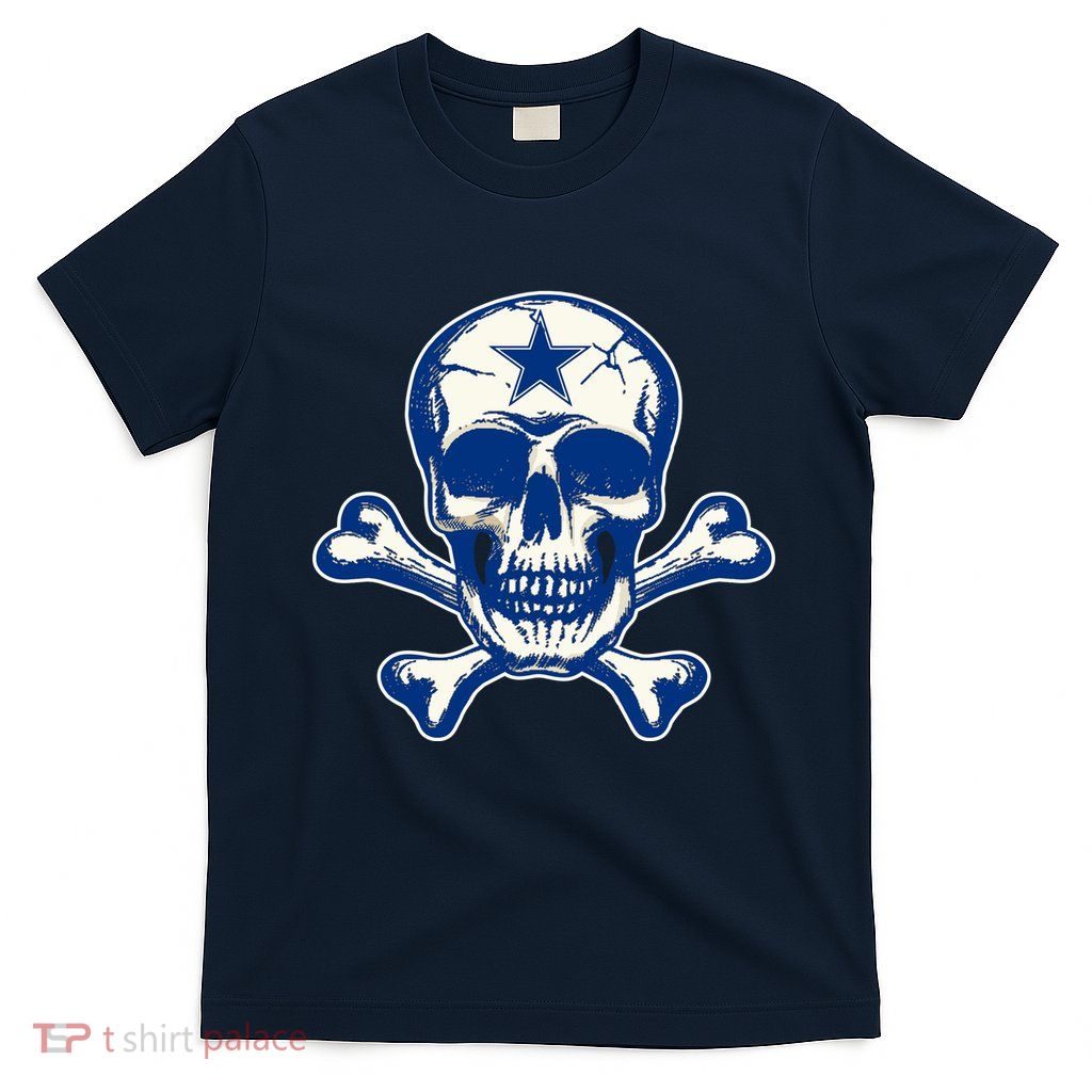 Dallas Skull Crossbones Star Fan Pride T-Shirt