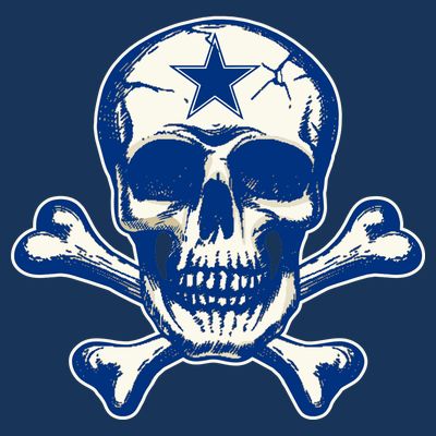 Dallas Skull Crossbones Star Fan Pride T-Shirt